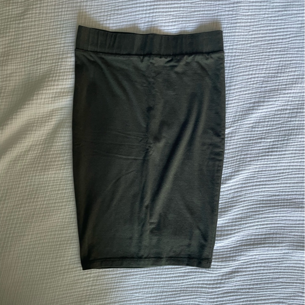 Marine Layer Dark Olive Pencil Skirt